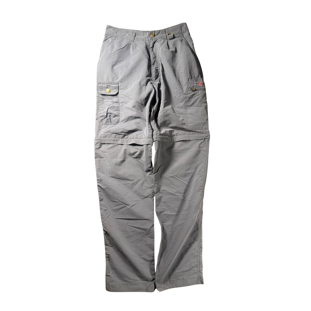 Fjallraven Karla Ladies Convertible Hiking Pants Gray Size 38 US 28x31 Zip Off